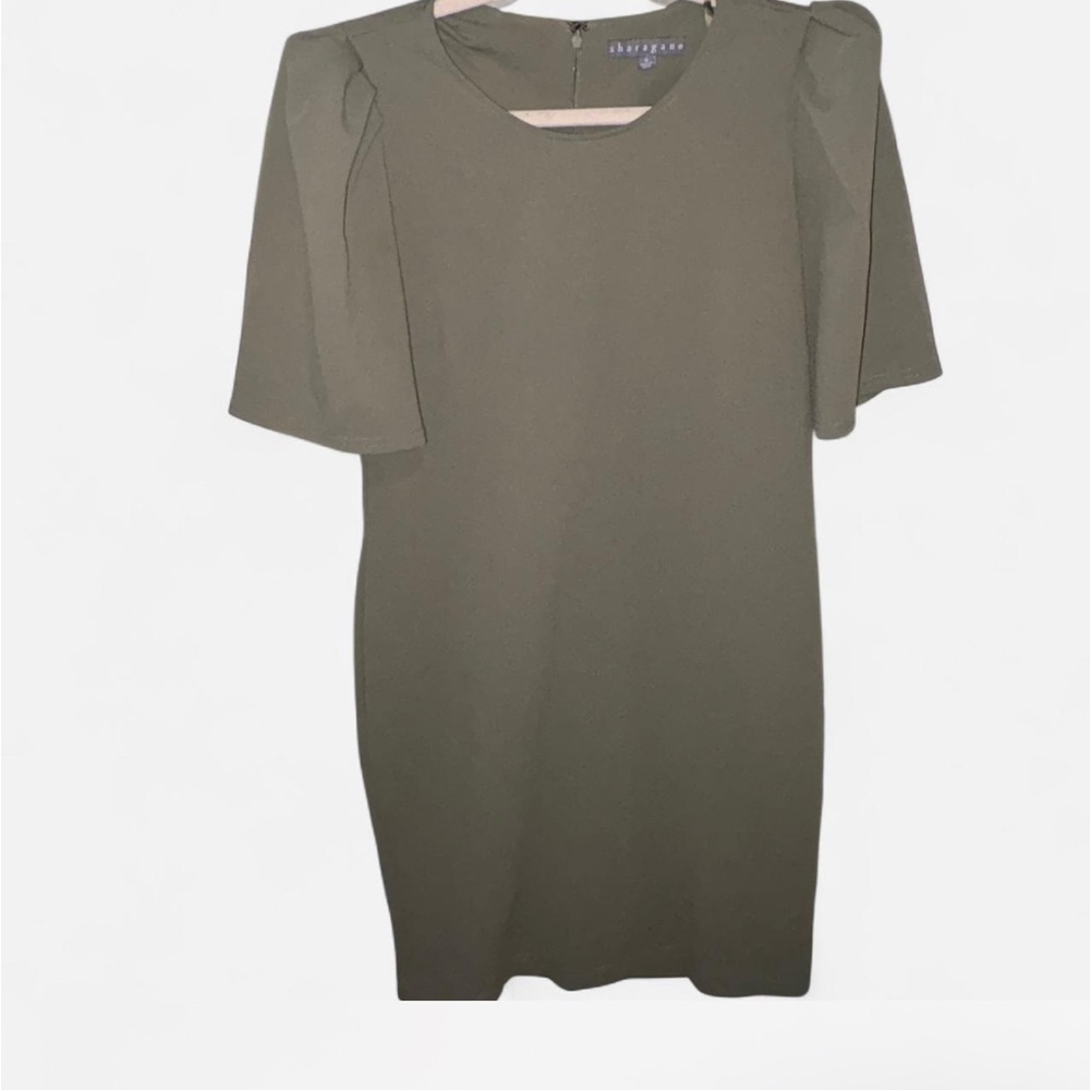 Sharagano Olive Mini Dress